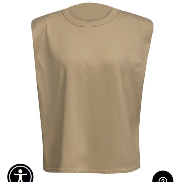 BNWT Seta beige pad tank size M - Picture 2 of 10